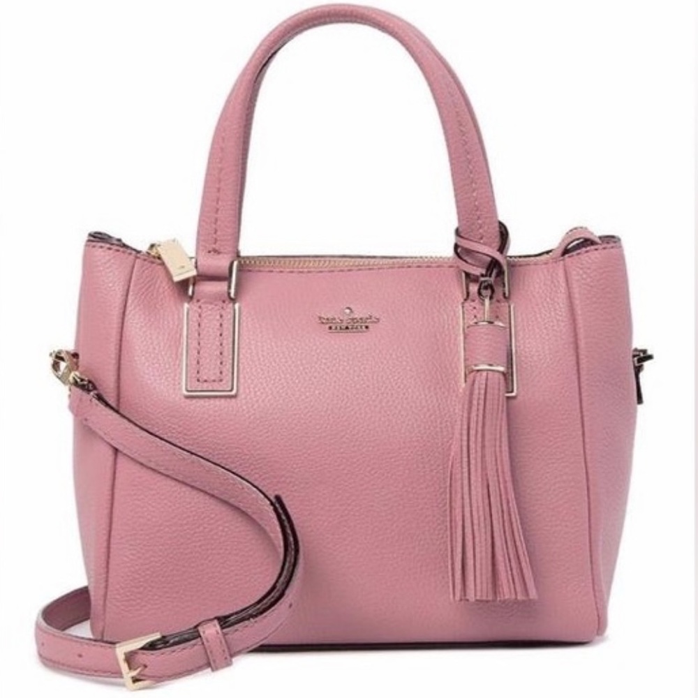 Kate Spade NY Kingston Drive - Alena Leather Satchel in Dusty Peony